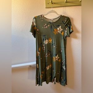 old navy floral tshirt dress